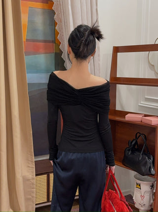CHRISTOPHER ESBER - Sonora Veiled Top in Black