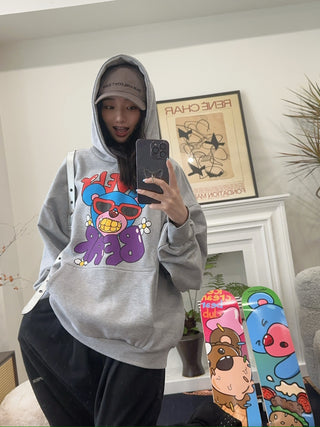 INBETWEENERS HOODIE UNISEX GRIGIO MELANGE