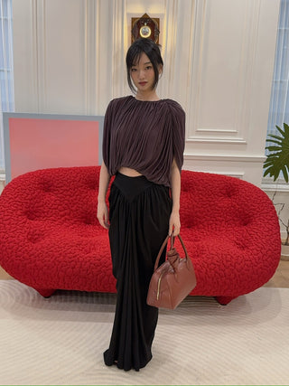 MAGDA BUTRYM - BLOUSE in BORDEAUX