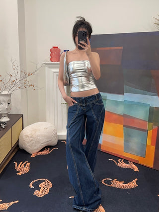 CULTNAKED Denim Nerd pants in Navy