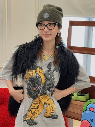 ALABAMA MUSE - Fur Scarf in Black