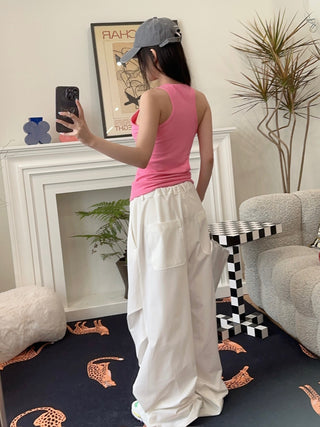 NATASHA ZINKO CUT OUT TANK TOP