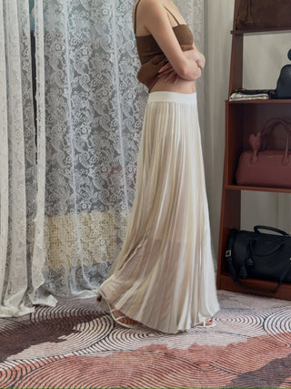 CHRISTOPHER ESBER - Entwined Ribbon Knit Skirt in White
