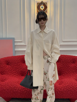 MM6 MAISON MARGIELA - Shirt Dress in Off White
