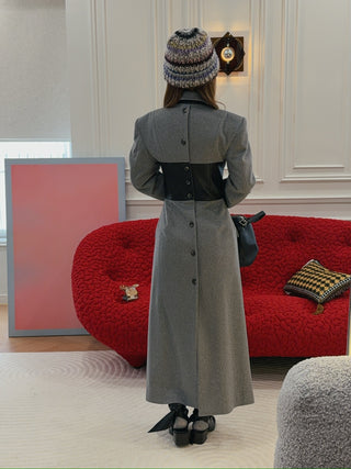 ROKH Corset detailed tailored coat