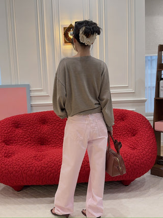 MAGDA BUTRYM - Knotted longsleeve in beige