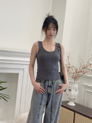 BLUMARINE KNIT TANK TOP
