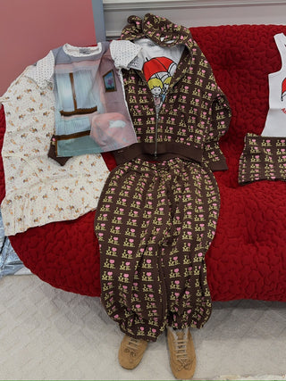 ASHLEY WILLIAMS - Butterfly Hoodie in I Heart Me Choco