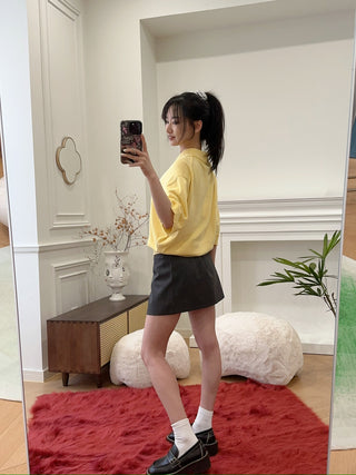 COPERNI KNOTTED SHORT SLEEVED POLO JUMPER
