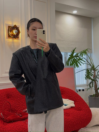DANIELE CARLOTTA - Oversized Jacket in Black