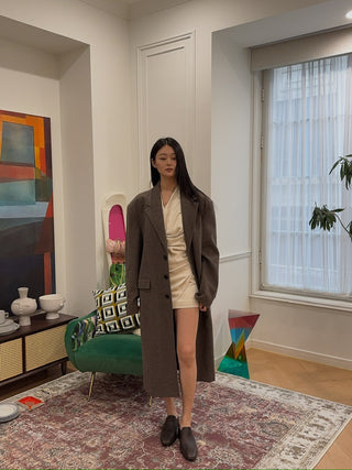 LESUGIATELIER WOOL TAILORED LONG COAT