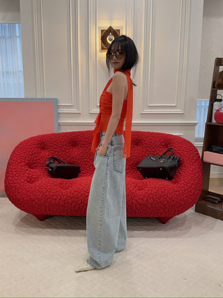 GUIZIO  Chiffon Warp Around Top