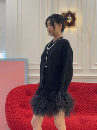 16ARLINGTON - Alena Cardigan in Mohair Knit