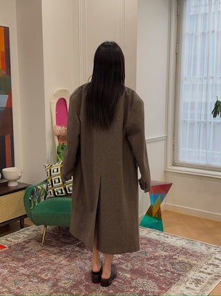 LESUGIATELIER WOOL TAILORED LONG COAT