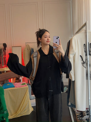 Natasha Zinko Tromple L'Oeil Backpack Cardigan