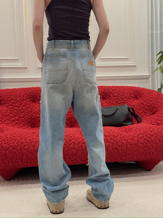 MM6 Maison Margiela DISTRESSED WORKWEAR DENIM JEANS