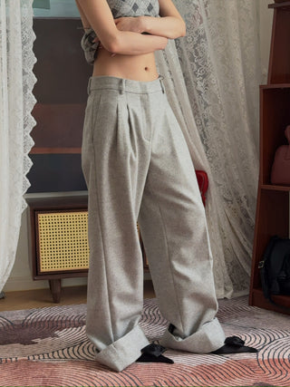 THE ANDAMANE - Nathalie Cuffed Hem Maxi Pants