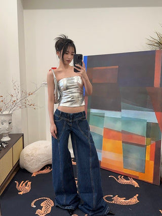 CULTNAKED Denim Nerd pants in Navy