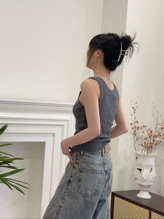BLUMARINE KNIT TANK TOP