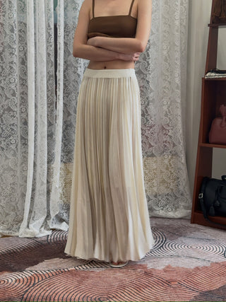 CHRISTOPHER ESBER - Entwined Ribbon Knit Skirt in White