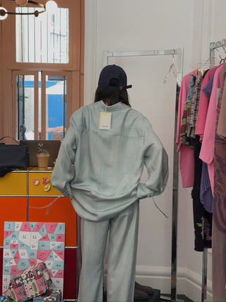 AERON - OVERSIZED SHIRT / LAGOON