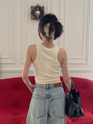 MAGDA BUTRYM - Knotted Tank Top in Cream