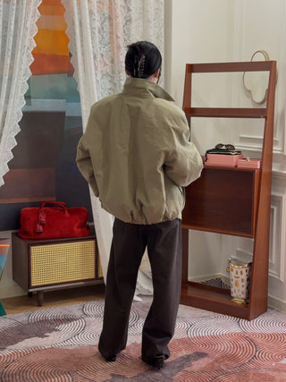 MAGDA BUTRYM - Padded Jacket With Dropped Shoulder in Khaki