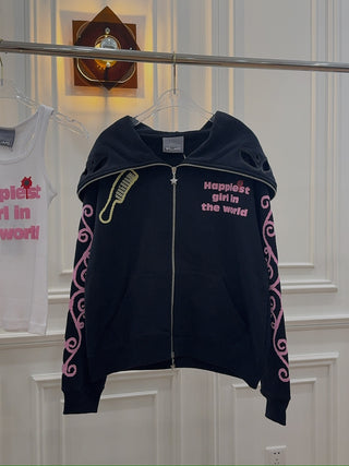 ASHLEY WILLIAMS HAPPY MANGA BUTTERFLY HOODIE