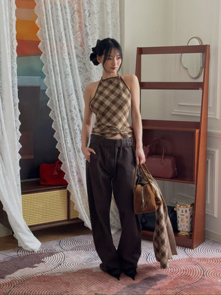 MAGDA BUTRYM - Denim Pants in Brown