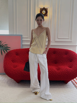 AERON - Leda Sleeveless Top Champagne in Beige