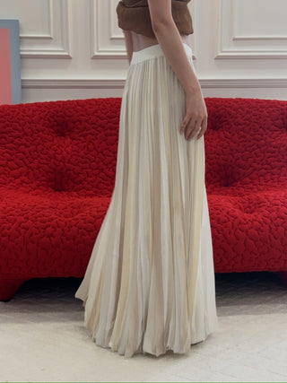 CHRISTOPHER ESBER - Entwined Ribbon Knit Skirt in White