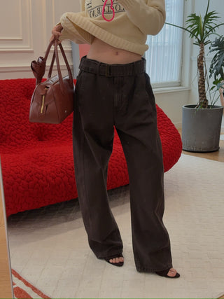 MAGDA BUTRYM - Denim Pants in Brown