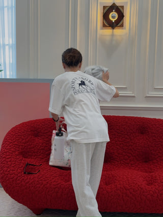 SPORTY & RICH - Polo Club T-Shirt in White