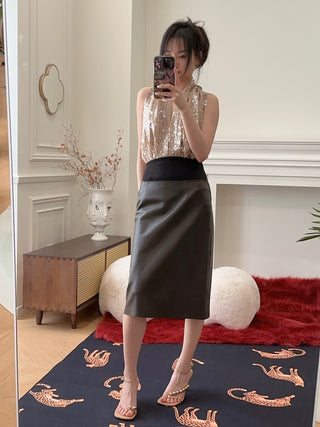 16ARLINGTON WILE MIDI SKIRT