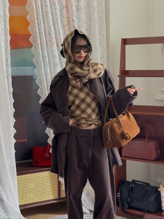 MAGDA BUTRYM - Brigitte in Light Brown Suede with Flower Charm
