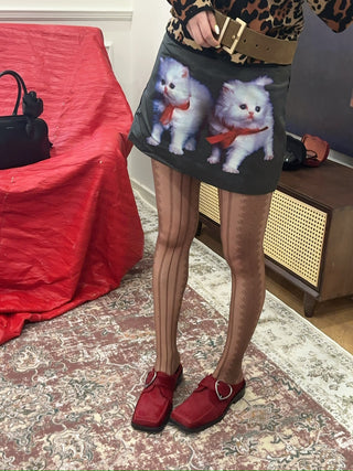 ASHLEY WILLIAMS KITTEN MINI SKIRT