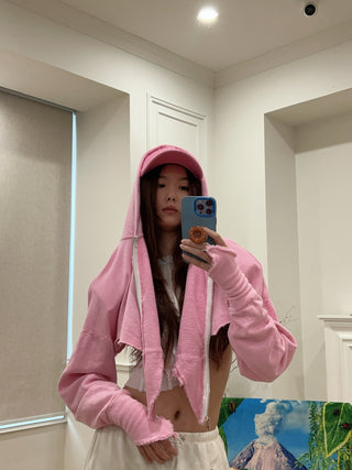 SAMI MIRO VINTAGE V CUT ZIP UP HOODIE