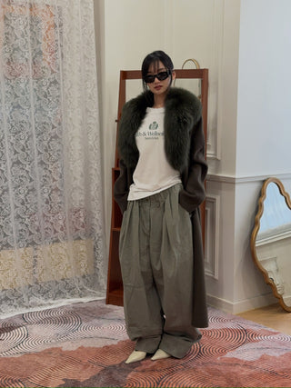 YVES SALOMON MANTEAU 119CM LIANE