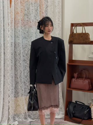 RXQUETTE - Envelope Wool Jacket in Black