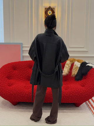 LUAR - LOGO WINDOW SWEATS / BROWN