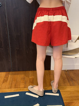 OPEN YY - YY COLOR BLOCK SHORTS / RED
