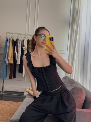 GUIZIO PALOMA LACE TOP