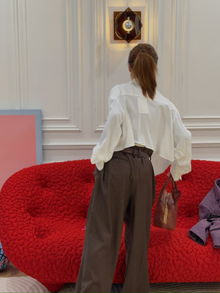 Christopher Esber - Asymmetric BANDANA SCARF SHIRT