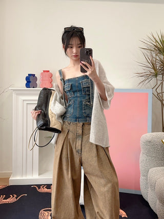 BLUMARINE DENIM TOP