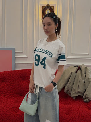SPORTY & RICH - Wellness 94 Rugby Tee in White