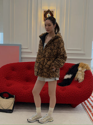 INBETWEENERS - ECOFUR JACKET UNISEX in CAMEL