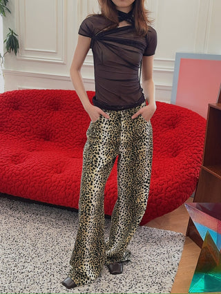 BLUMARINE PRINTED BOYFRIEND