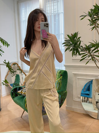 AERON LEDA SLEEVELESS TOP CHAMPAGNE