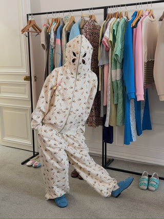 ASHLEY WILLIAMS - Butterfly Hoodie in Peach Deer