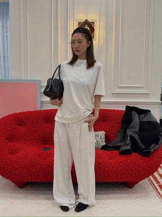 AYA MUSE - Boxy T-shirt in White